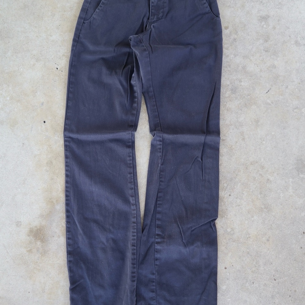 Dickies Women’s Work Pants Size 0 Straight Leg Navy Blue Chino Trousers